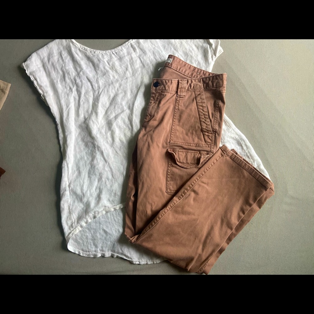 LOFT pink cargo pant size 14